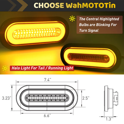 6" Oval LED Lights 2Pcs