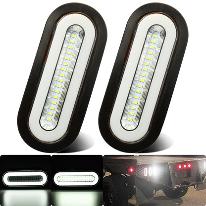 6" Oval LED Lights 2Pcs