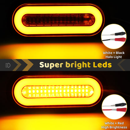 6" Oval LED Lights 2Pcs