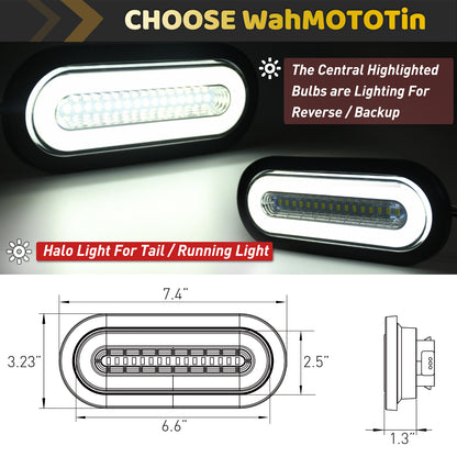 6" Oval LED Lights 2Pcs